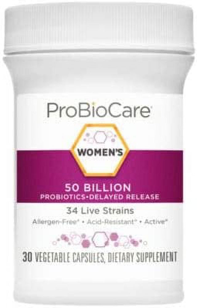 Probiotic for Women - 50 Billion Cfus - Supports Digestive & Vaginal Health (30 Vegetable Capsules)