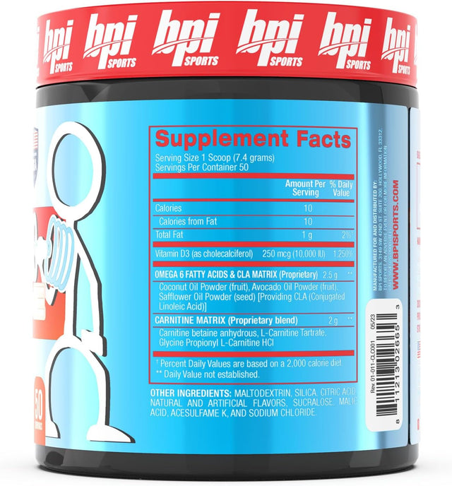 BPI Sports CLA + Carnitine – Conjugated Linoleic Acid – Weight Loss Formula – Metabolism, Performance, Lean Muscle – Caffeine Free – for Men & Women – Fruit Punch – 50 Servings – 12.34 Oz