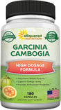 Garcinia Cambogia 1600Mg-180 Capsules-Natural Pure Extract Pills for Brain Health- Standardized Ultra HCA & Garcinia Cambogia Supplement Alternative to Gummies, Drops, Tea & Powder