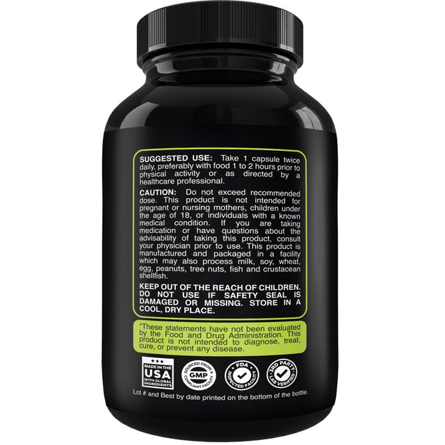 Nootropic Memory Supplement for Brain Support - Memory Pills for Brain Boost and Natural Energy Booster - Vitamin B 12 Bacopa Monnieri Rhodiola Rosea DMAE Ginkgo Biloba Phosphatidylserine Supplement