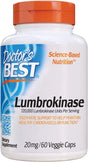 Lumbrokinase Cardiovascular Support Circulatory Health Blood Flow Enzymes, 20 Mg, 60 Count