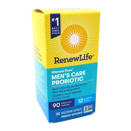 Renew Life Ultimate Flora Men'S Care Probiotic 90 Billion- 30 Vegetarian Capsules