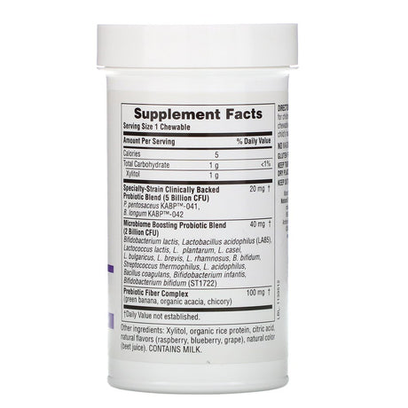 Nature'S plus GI Natural Probiotic Kids, Delicious Mixed Berry Flavor, 7 Billion CFU, 30 Chewables