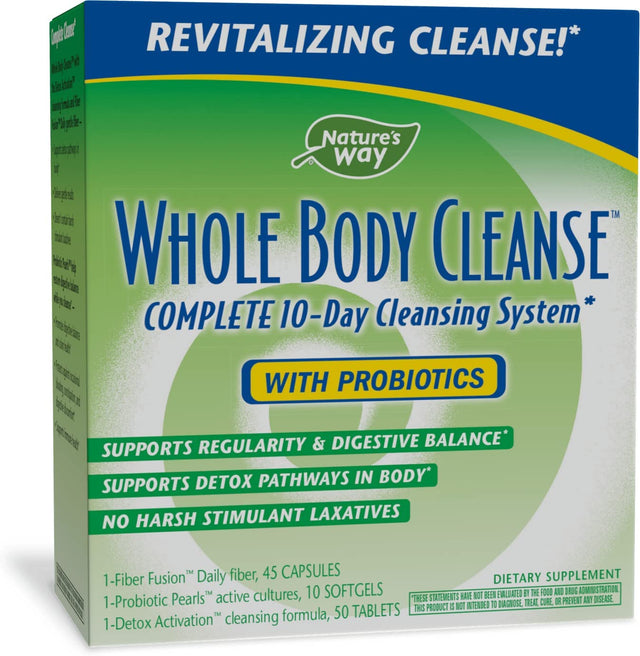Nature'S Way Whole Body Cleanse Complete, 10 Day Detox Cleansing System Kit with Probiotics*