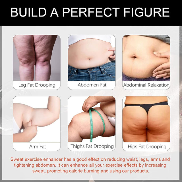 Sweat Workout Enhancer, 10Pcs Belly Burning Cream Shaping Easy Applying for Gym