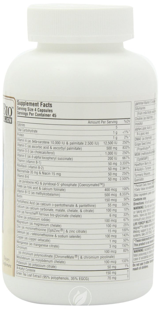 Life Force Capsules 180 Caps by Source Naturals, Pack of 2