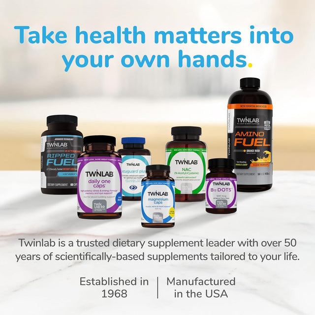 Twinlab Ripped Fuel Extreme - Energy Supplement to Support Weight Management & Muscle Health - 60 Capsules