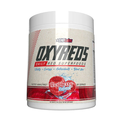 Ehplabs Oxyreds Superfood Beets Powder - Nitric Oxide Supplement, Organic Beet Root Powder, Immune Support Supplement & Prebiotics for Digestive Health, Beet Powder - Raspberry Refresh, 30 Servings