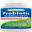 Best Naturals Probiotic 10 Strains & 30 Billion CFU Intestinal Flora 60 Vegetarian Capsules | Shelf Stable Probiotic