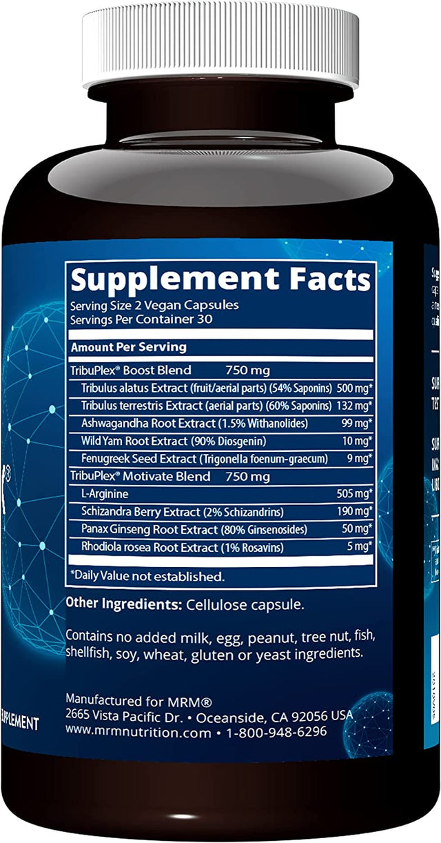 MRM Tribuplex 750 Mg, 60-Count Bottles