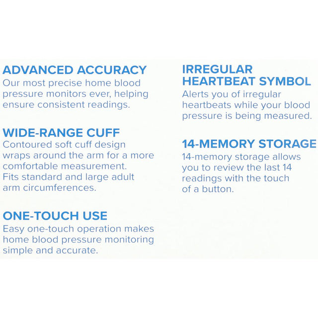 OMRON 3 Series Blood Pressure Monitor (BP7100), Upper Arm Cuff, Digital Blood Pressure Machine, Stores up to 14 Readings