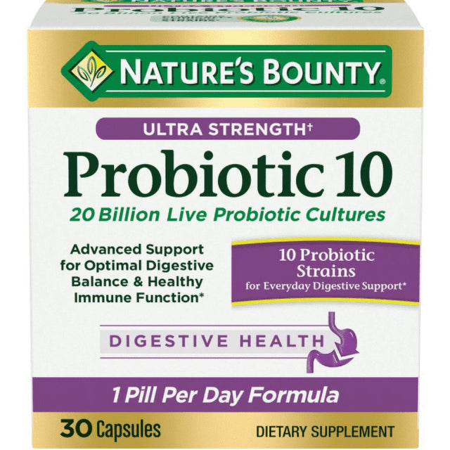 Nature'S Bounty Ultra Strength Probiotic 10, Capsules, 30 Ct