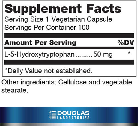 Douglas Laboratories - 5-HTP (50 Mg.) - Brain Serotonin Precursor - 100 Capsules