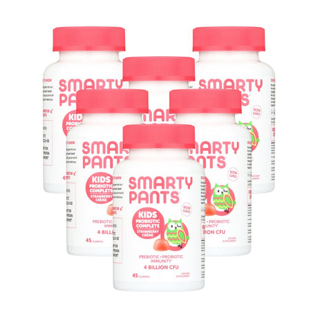 Smartypants Kids Probiotic Immunity Gummies Strawberry Flavor 45 Count ( 6 Pack )