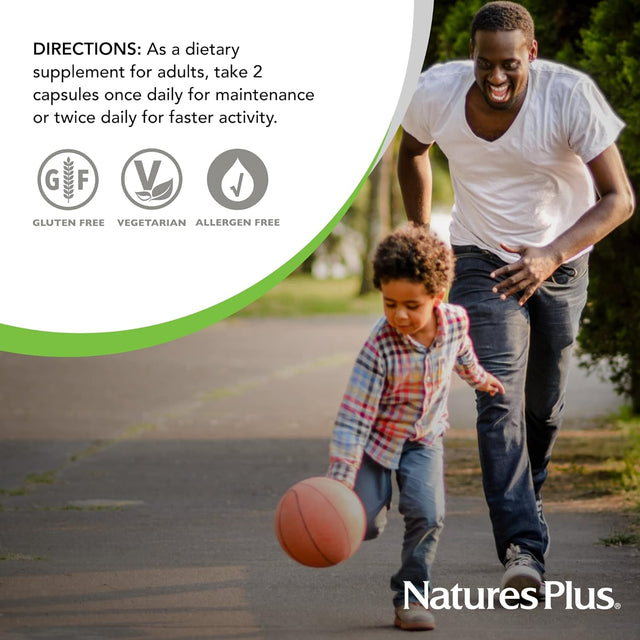Naturesplus T Male - 60 Vegetarian Capsules - Promotes Muscle Gain & Stamina, Mood Enhancer - Gluten Free - 30 Total Servings