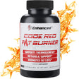 Enhanced Labs Code Red - Pure Fat Burner Supplement for Weight Loss and Fat Reduction - No Added Caffeine and Additives - Formula to Quicken Metabolism and Appetite Suppression - 120 Capsules