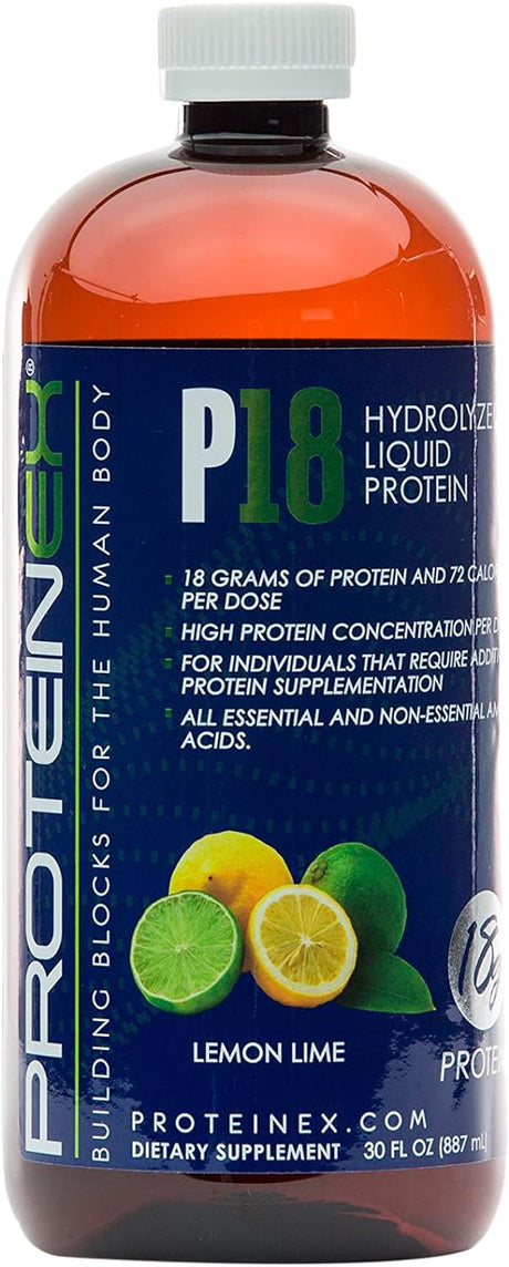 Proteinex 18, 30 Oz. Bottles - 1/Each Lemon Lime