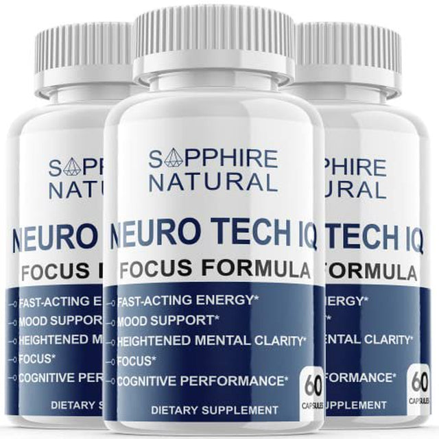 Neuro Tech IQ Brain Supplement Pills (3 Pack)