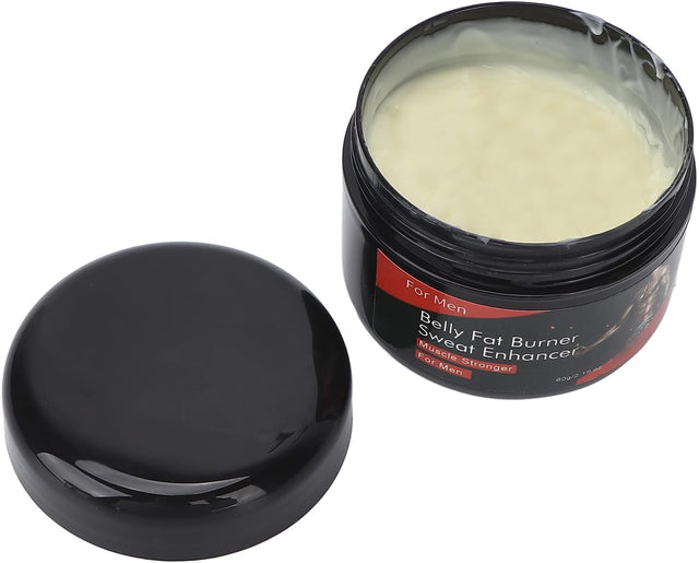 2Pcs Hot Sweat Cream, Male Abdominal Muscle Sweating Cream, Lines Shaping Cream, Strengthening Muscle Massage Cream, Muscles Burn Calories Slimming Cream for Fitness 60G