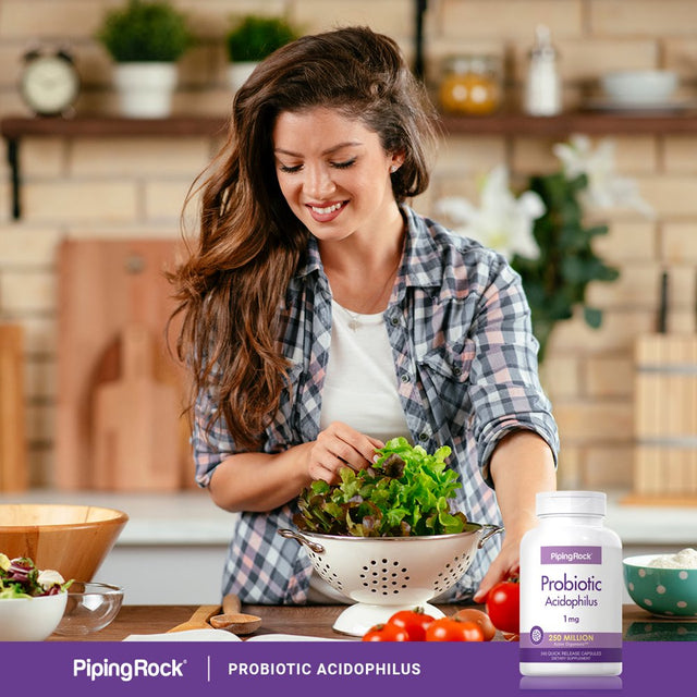 Probiotic Acidophilus 250 Million Active Organisms | 240 Capsules | by Piping Rock