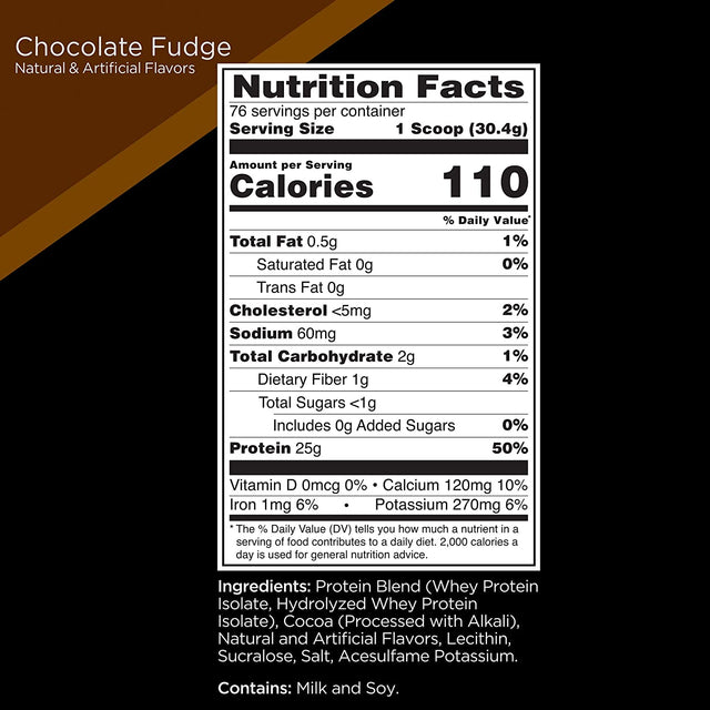 R1 Protein,76 Servings, Chocolate Fudge
