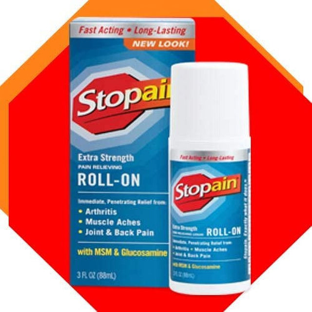 Stopain Extra Strength Pain Relief Roll-On 3 Ounce (2 Count)