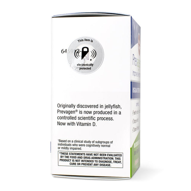 Prevagen Improves Memory - Regular Strength 10Mg, 60 Capsules with Apoaequorin & Vitamin D Brain Supplement for Better Brain Health