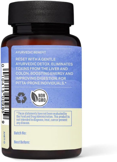 Maharishi Ayurveda - Elim-Tox-O Gentle Body Detox Herbal Supplement | Supplementation for Effective Colon Cleanse & Overall Gut Health | Toxin Remover Cleanser for Liver & Blood (60 Tablets-500Mg)