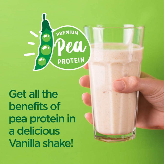 Vegansmart Naturade Plant Based Pea Protein Powder - Gluten Free, Dairy & Soy Free, Non-Gmo, No Cholesterol - Recovery W/Amino Acids - Vanilla (15 Servings)