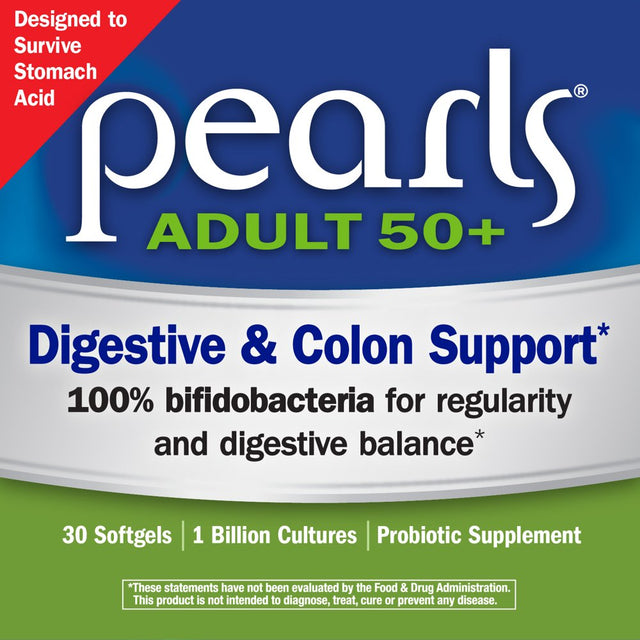 Nature'S Way Probiotic Pearls Adults 50+, 1 Billion Cultures, 30 Softgels
