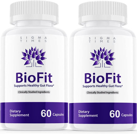 Sigma Times (2 Pack) Biofit, Biofit Probiotic Capsules, Biofit Pills Supplmenet Max for Women, Bio Fit Probiotics for Women, Biofit Tea Original Support Healthy (120 Capsules)