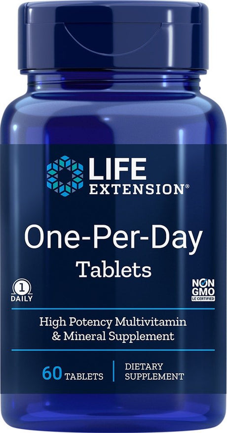 Life Extension One-Per-Day Tablets -- 60 Tablets
