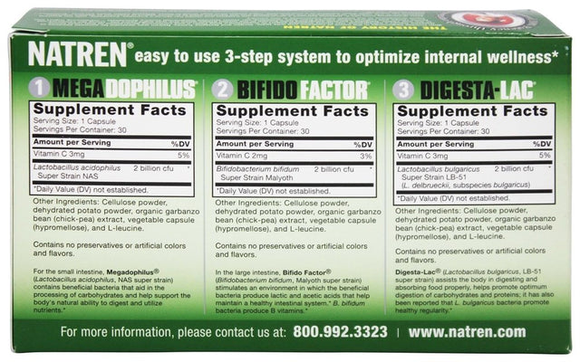 Natren Healthy Start System Dairy Free - 3 Bottles