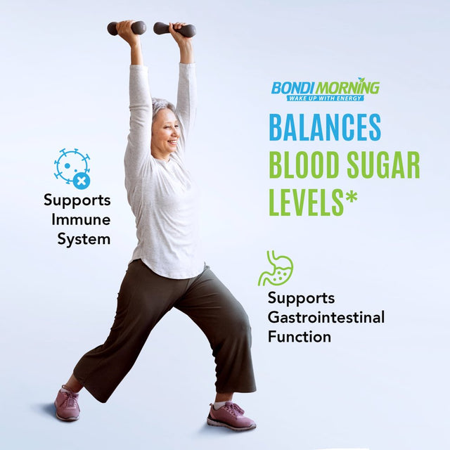 Bondi Morning Berberine HCL Supplement- High Potency 1200Mg per Serving for Blood Sugar Support - 60 Capsules