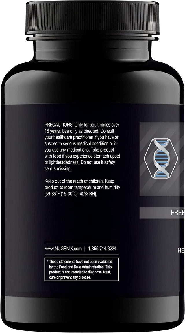 Nugenix Free Testosterone Booster Supplement for Men, 90 Count