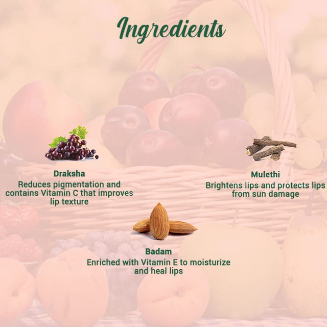 Fruit Whitening/Brightening Lip Balm | Hydrated and Nourishing Lips| Lighter Lips | Lip Tone | De-Pigmentation Balm| 12G