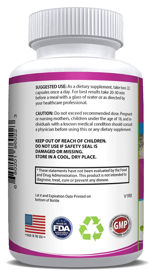 Bondi Morning Berberine HCL Supplement- High Potency 1200Mg per Serving for Blood Sugar Support - 60 Capsules