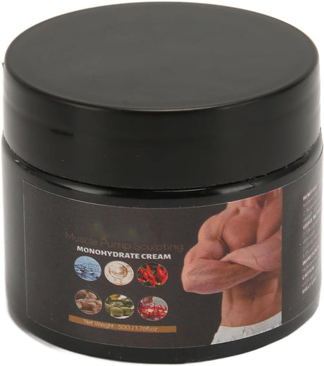 Abdominal Fat Burning Cream, Muscle Pump Sculpting Cream Muscle Tightening Enhanced Health 50G for Men for Travel