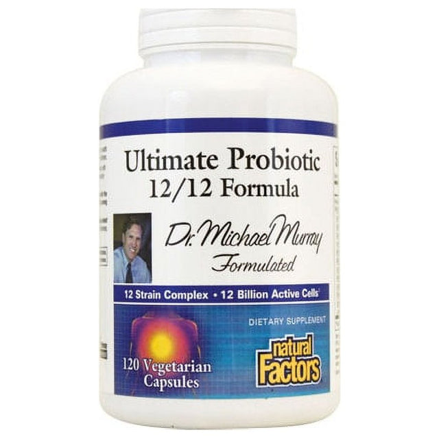 Natural Factors Ultimate Probiotic 12/12 Formula 12 Billion Cfu 120 Veg Caps