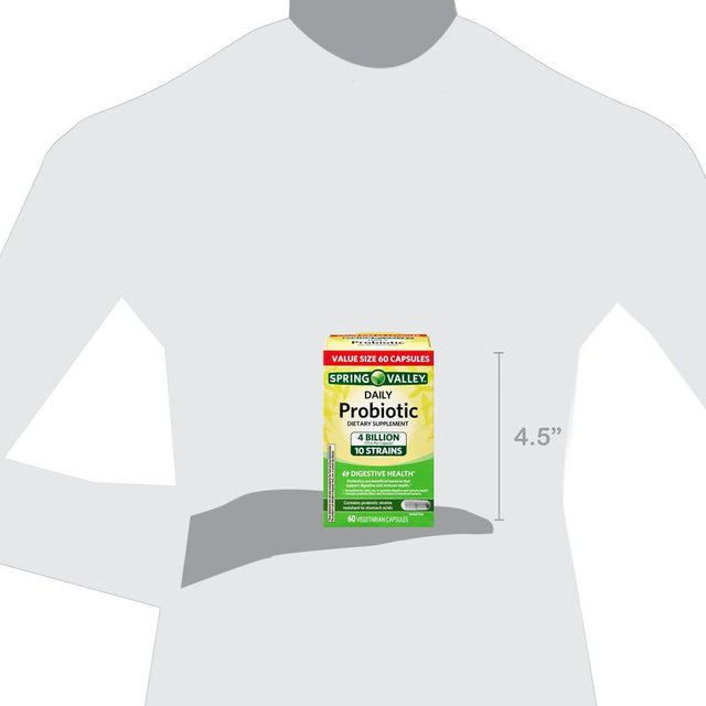 Spring Valley Daily Probiotic Vegetarian Capsules, 60 Count