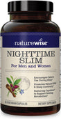 Naturewise Nighttime Slim with Capsimax - Natural Thermogenic Green Coffee Bean & Forskolin Supports Restful Sleep, Optimal Metabolic Performance [(1 Month Supply - 60 Count)