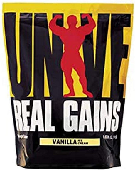 Real Gains Weight Gainer with Complex Carbs and Whey-Micellar Casein Protein Matrix Vanilla 6.85#