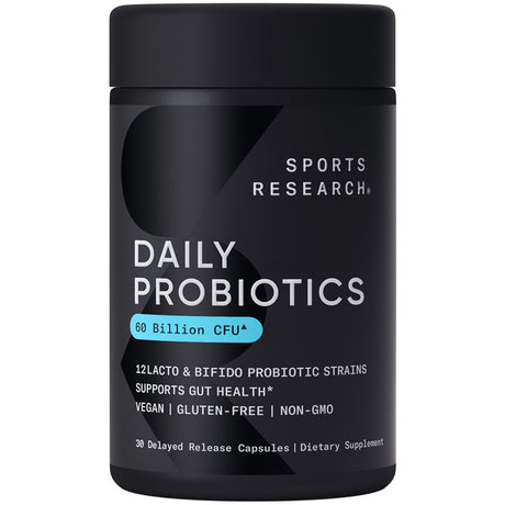 Sports Research Daily Probiotics W/ Prebiotics, 30 Veggie Capsules
