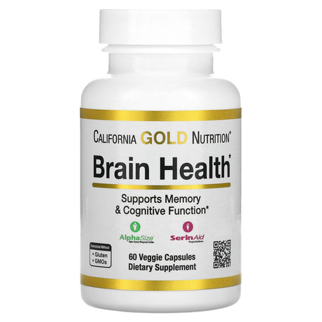 California Gold Nutrition Brain Health, 60 Veggie Capsules
