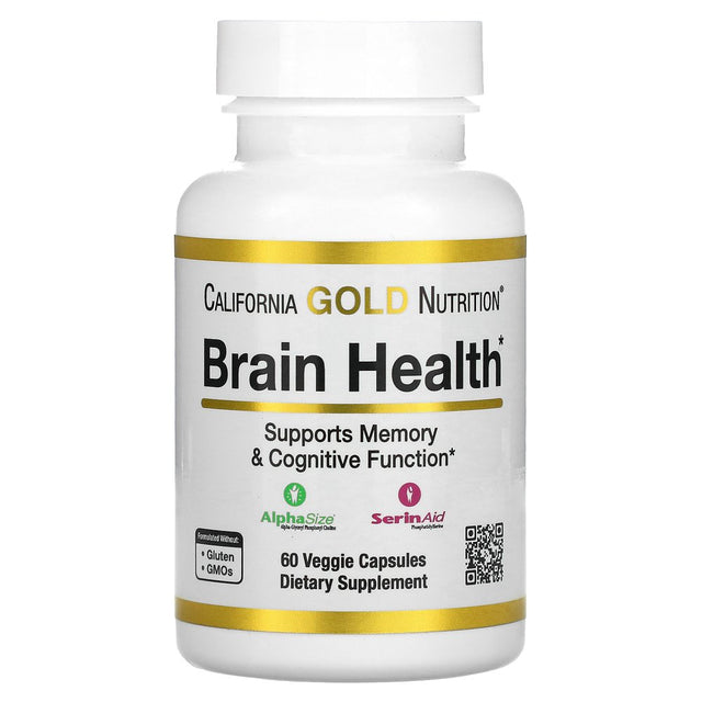 California Gold Nutrition Brain Health, 60 Veggie Capsules