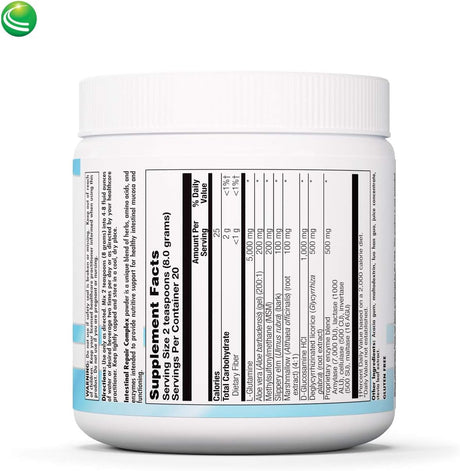 Nutra Biogenesis - Intestinal Support Complex - Slippery Elm, DGL, Marshmallow & L-Glutamine for Intestinal Support - Gluten Free, Vegan, Non-Gmo - 160 G