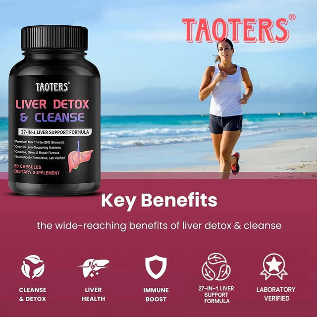 Liver Cleanse Detox & Repair | 25+ Herbs | Premium Liver Health Formula | Liver Support Detox Cleanse Supplement