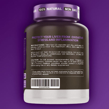 Liver Cleanse Detox & Fatty Liver Repair Formula with Milk Thistle - Artichoke and 24 Herbs Liver Health Support Supplement: Silymarin, Dandelion and Chicory Root - 120 Vegan Capsules