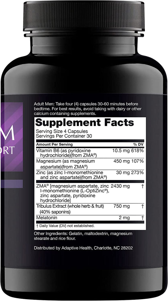Nugenix PM ZMA - Nighttime Free Testosterone Booster and Sleep Support, 120 Count