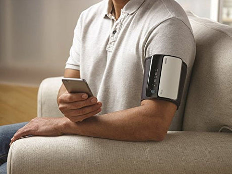 OMRON Evolv Wireless Blood Pressure Monitor (BP7000), Upper Arm Cuff, Digital Bluetooth Blood Pressure Machine, Portable One-Piece Design